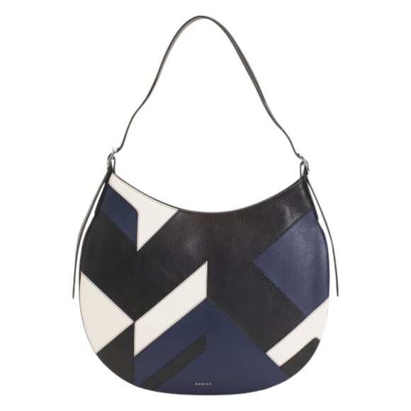 RADLEY LONDON Leather Large Kensington Place Patchwork Shoulder Bag - Picture 1 of 4